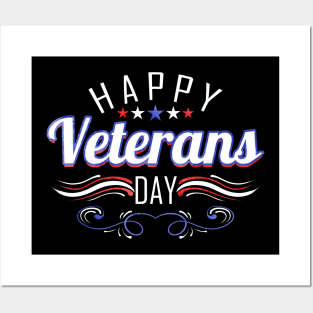 Patriotic Logo For Veterans Day Posters and Art